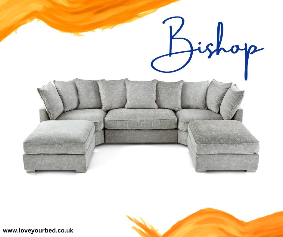 Bishop Fabric U Shaped Corner Suite Sofa