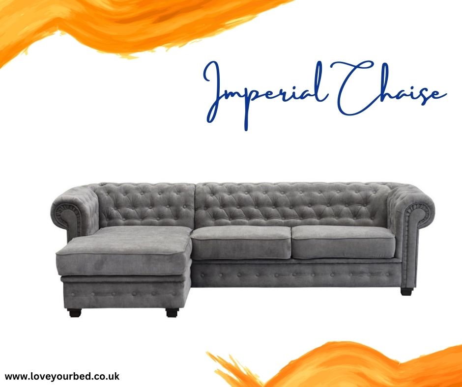 Imperial Chesterfield Corner sofa - Grey
