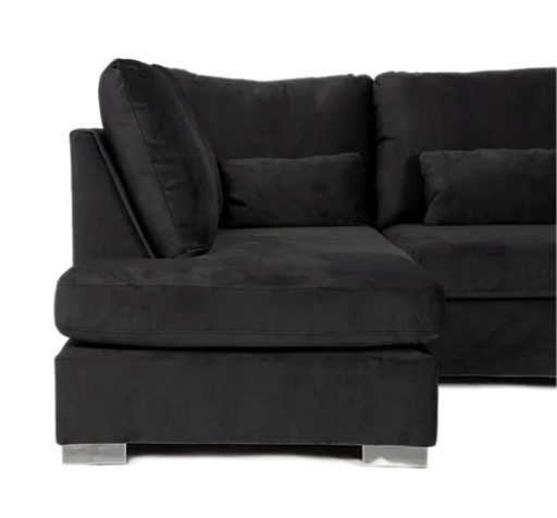 London U Shape Sofa In Plush Velvet