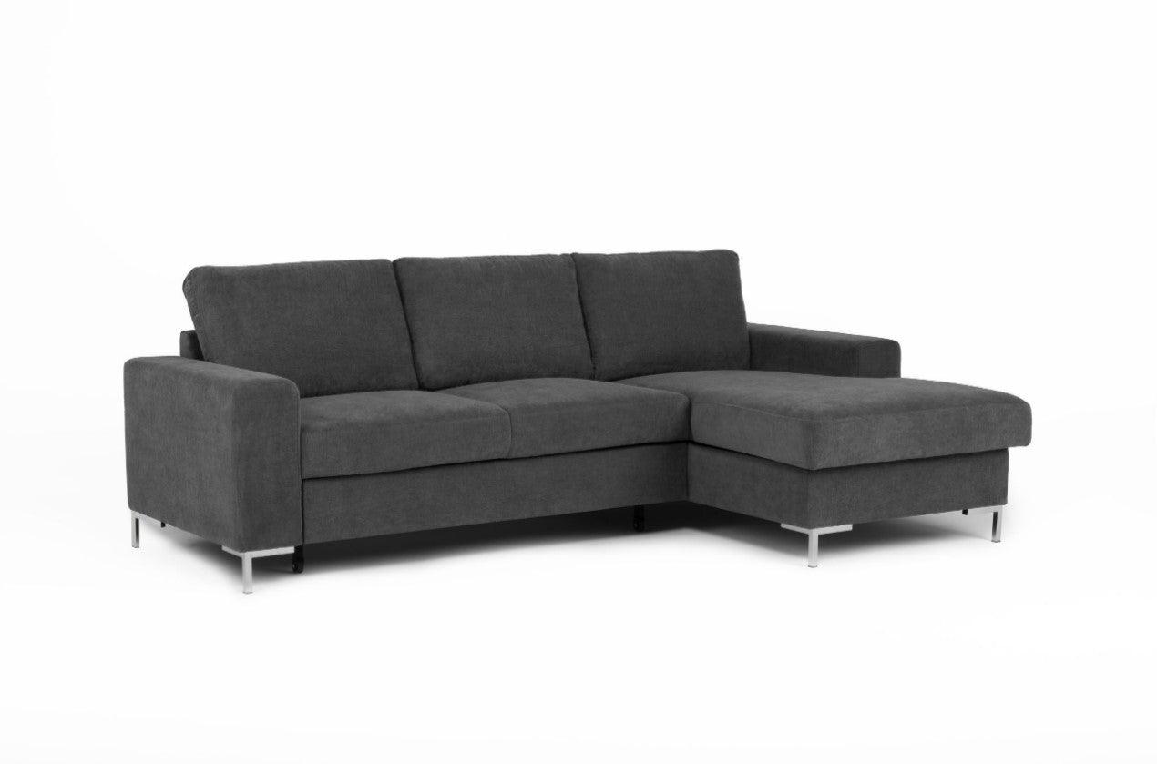 The Carry Corner Storage Sofa Bed - Dark Grey - loveyourbed.co.uk