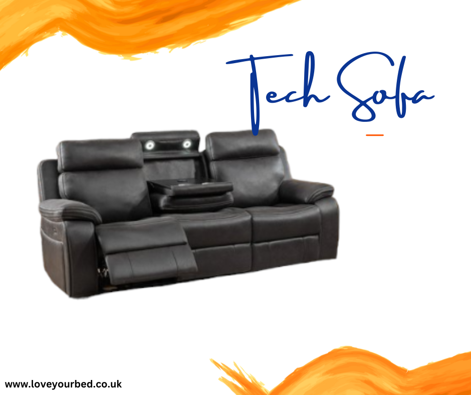 LYB Tech Power Recliner Sofa With Bluetooth