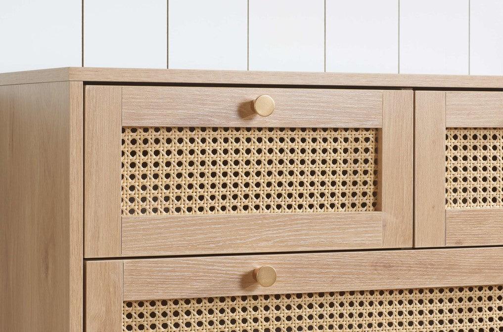 Croxley Oak Rattan Bedroom Furniture Collection - loveyourbed.co.uk