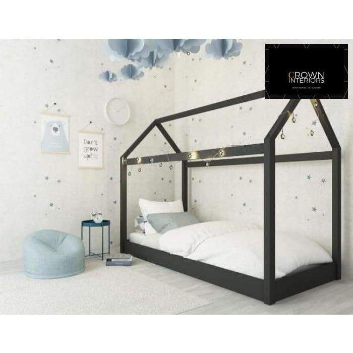 Hickory Wooden House Bed Frame - loveyourbed.co.uk