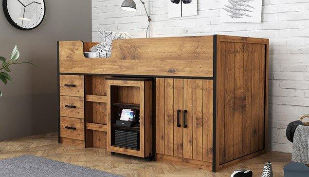 Everyone's favourite child's bedroom furniture - The Rocco Wooden Single Bed. - loveyourbed.co.uk