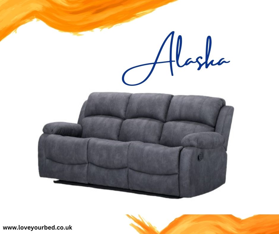 Alaska Grey Fabric Sofa Collection