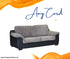 Amy Grey Jumbo Cord Fabric Sofa