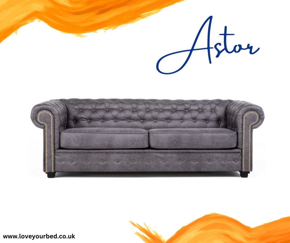 Astor Suede Chesterfield Sofa Collection