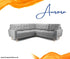 Aurora Grey Fabric Corner Sofa Collection