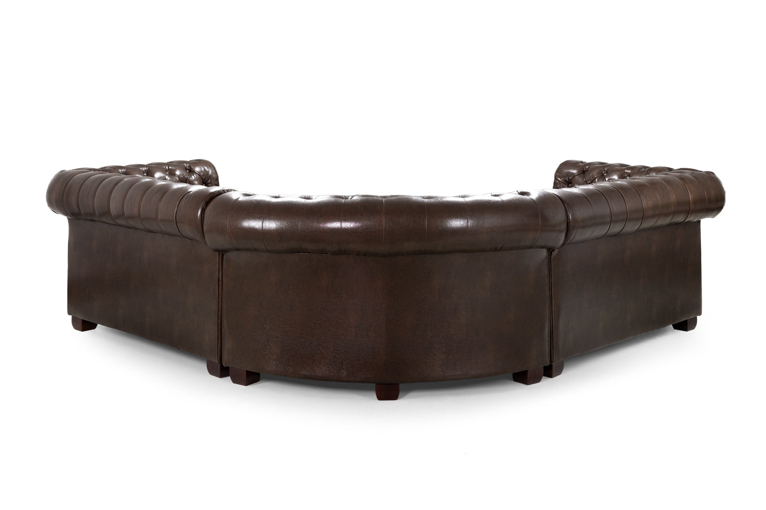 Antique Chesterfield Leather Full Corner Sofa
