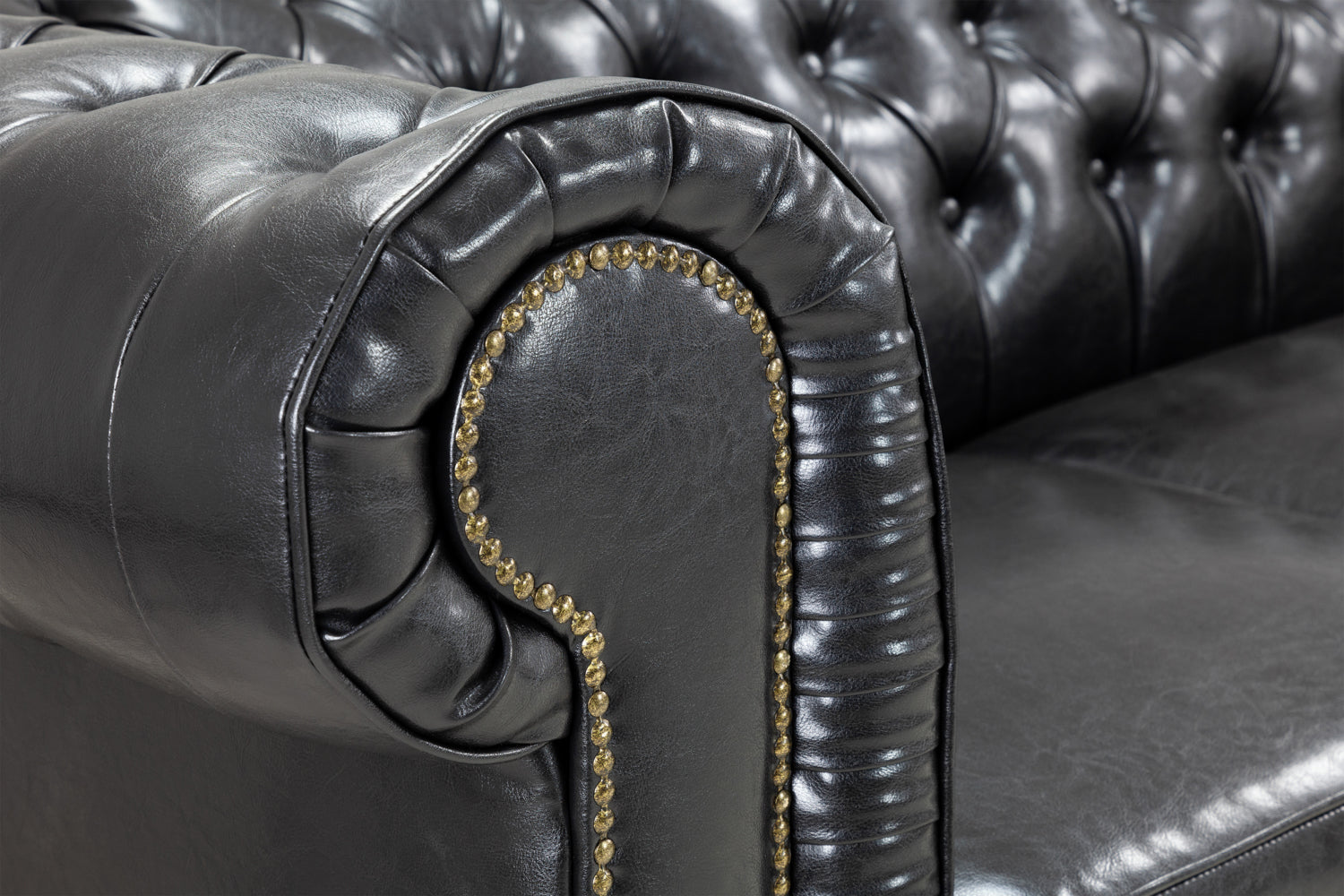 Antique Chesterfield Leather Sofa