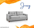 The Jerry grey fabric Sofa Collection