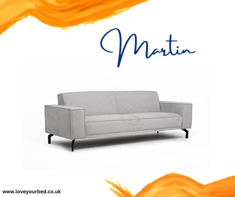 Martin Grey Fabric Sofa Set