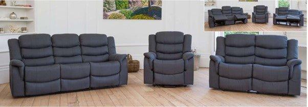 Aimee Fabric Recliner Sofa Collection - loveyourbed.co.uk