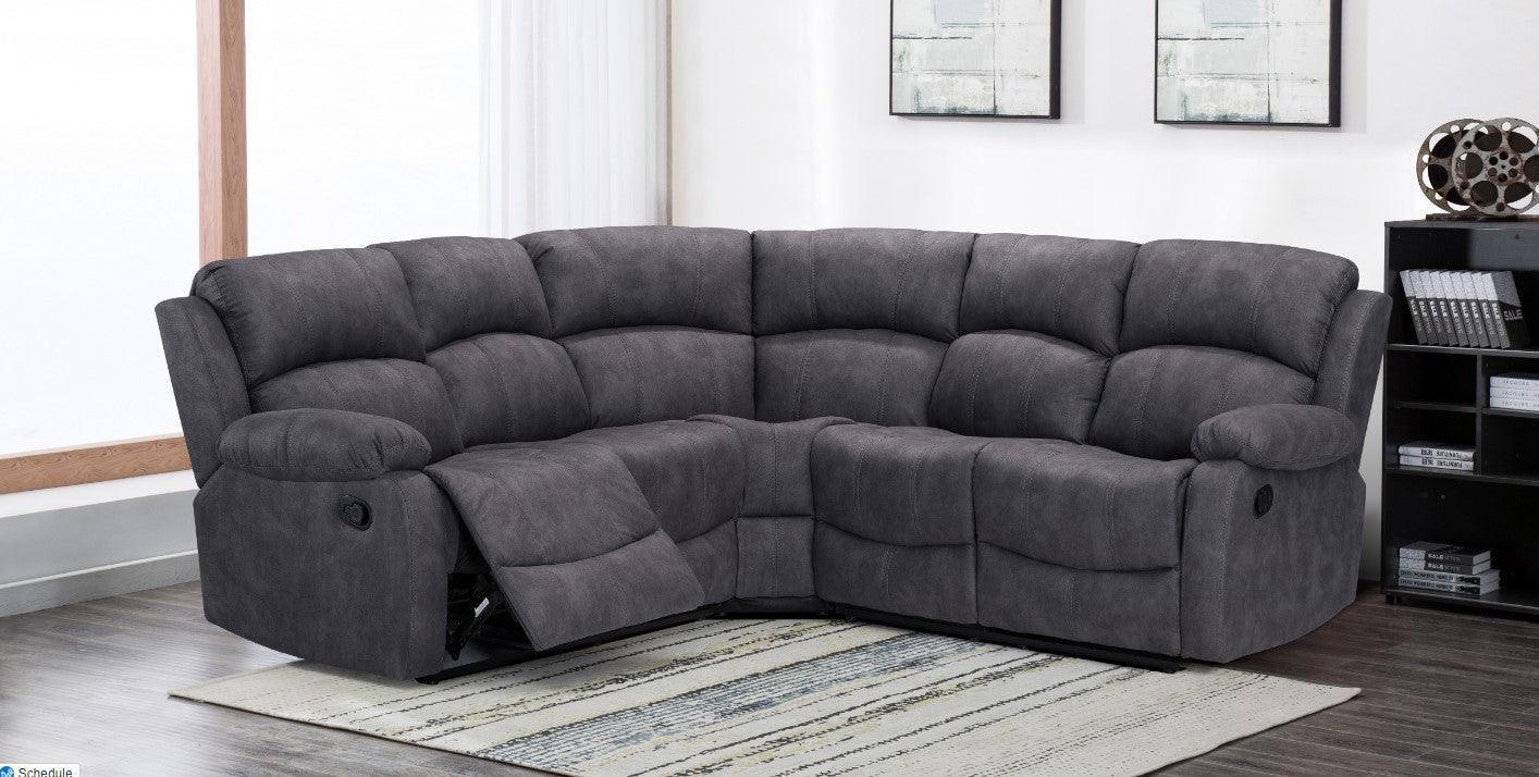Alaska Grey Fabric Sofa Collection - loveyourbed.co.uk