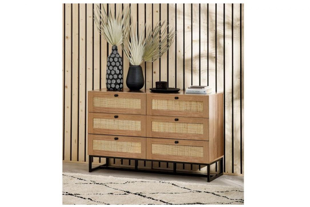 Padstow Oak Rattan Bedroom Furniture Collection - loveyourbed.co.uk