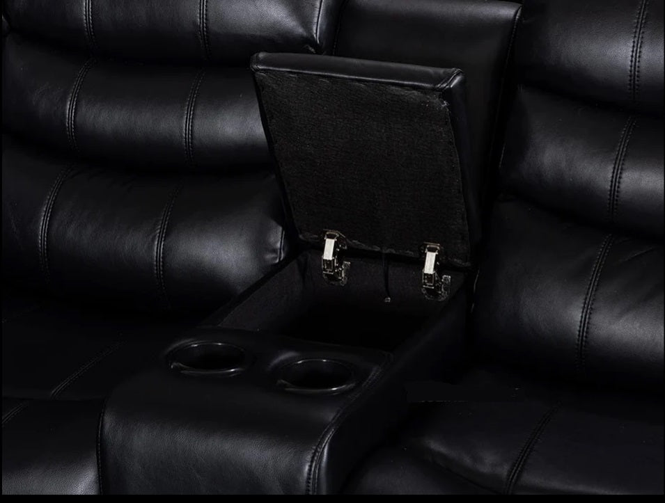 Roma Leather Recliner Corner Sofa