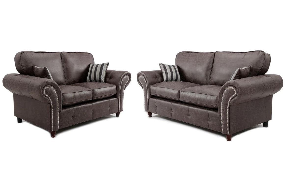 Oakland Fabric and Leather Sofa Collection - loveyourbed.co.uk
