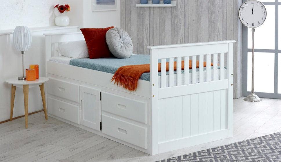 Captains Storage Bed With Optional Underbed - loveyourbed.co.uk