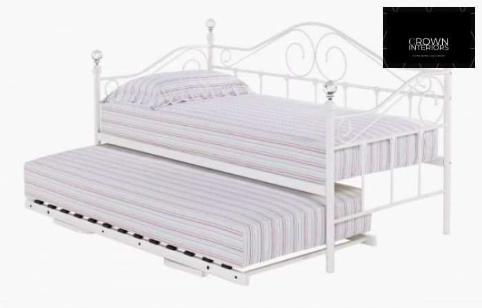 Florence Metal Day bed/trundle Bed Frame - loveyourbed.co.uk