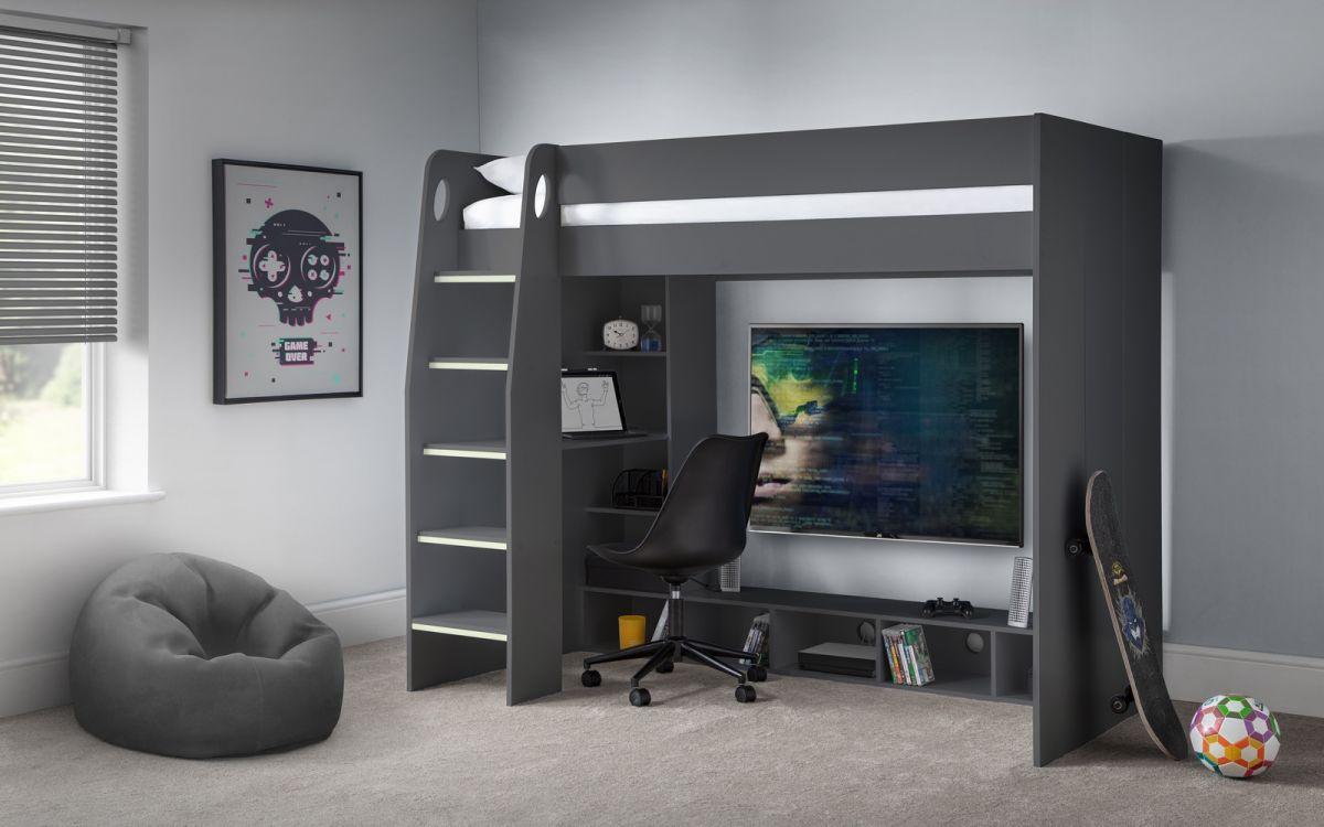 The Nebula Gaming Bed With Desk - loveyourbed.co.uk
