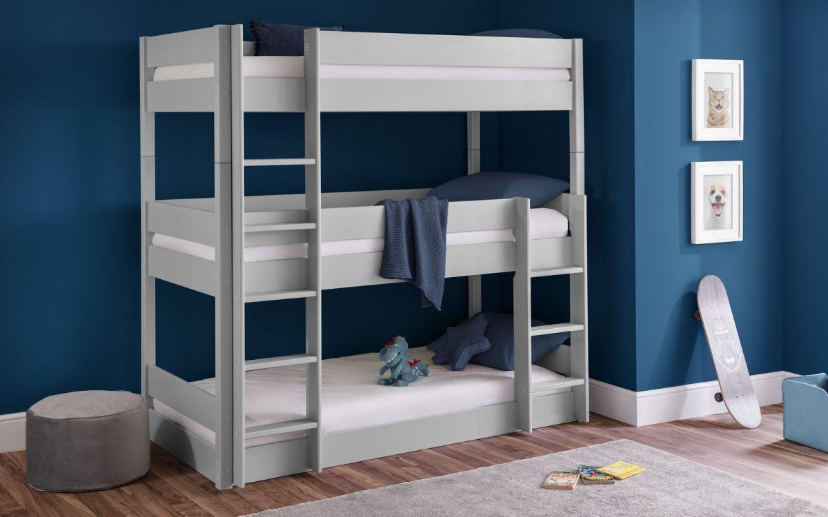 The Trio Wooden Bunk Bed - loveyourbed.co.uk