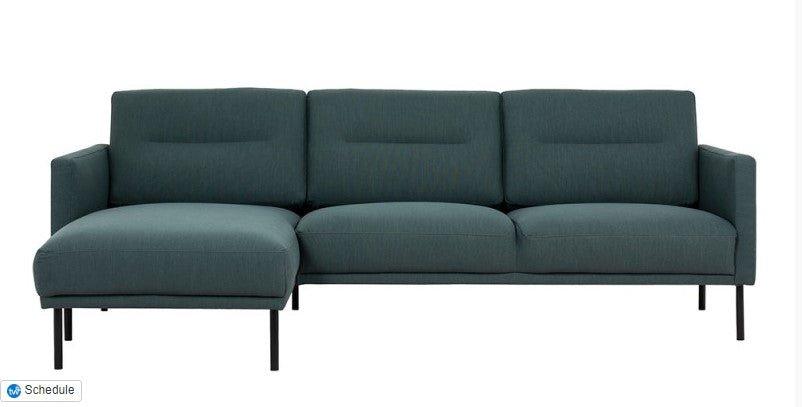 Lavric Chaiselongue Fabric 3 Seater Corner Sofa - loveyourbed.co.uk
