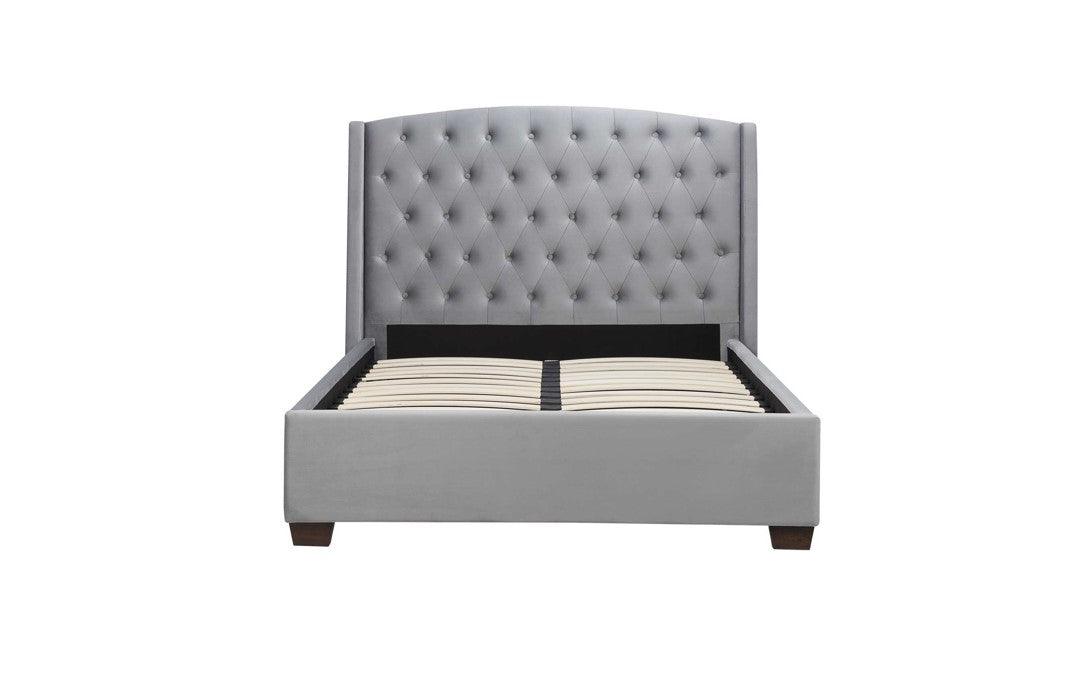 Balmoral Fabric Bed Frame In Grey - loveyourbed.co.uk