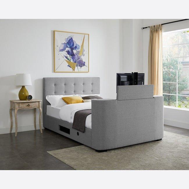 Mayfair Fabric Tv Bed Frame - loveyourbed.co.uk